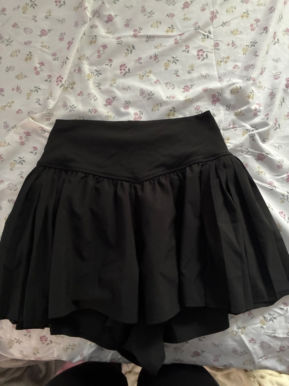aerie Black Flared Skirt